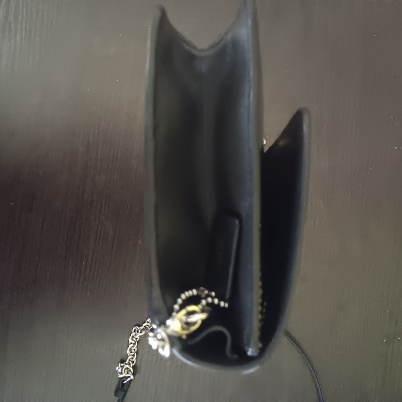 Coach Elegant 2in1 Black and Gold Crossbody Or Clutch Women's Bag (EUC) - Picture 10 of 13